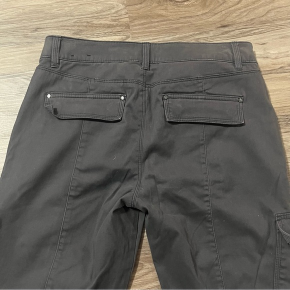 White House Black Market Grey Cargo Zippered Ankle Skinny Jeans; 10R - Picture 12 of 12